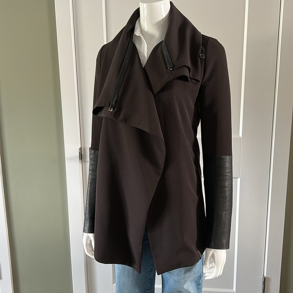 Rudsak Asymmetrical Jacket Leather Sleeves - Picture 13 of 16